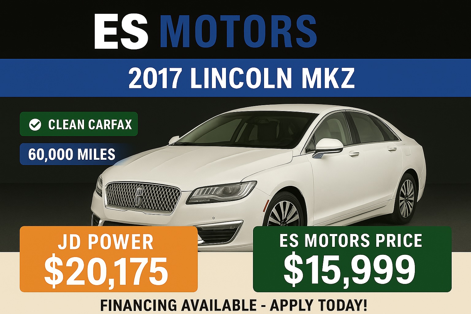2017 Lincoln MKZ Reserve Hybrid Sedan 4D