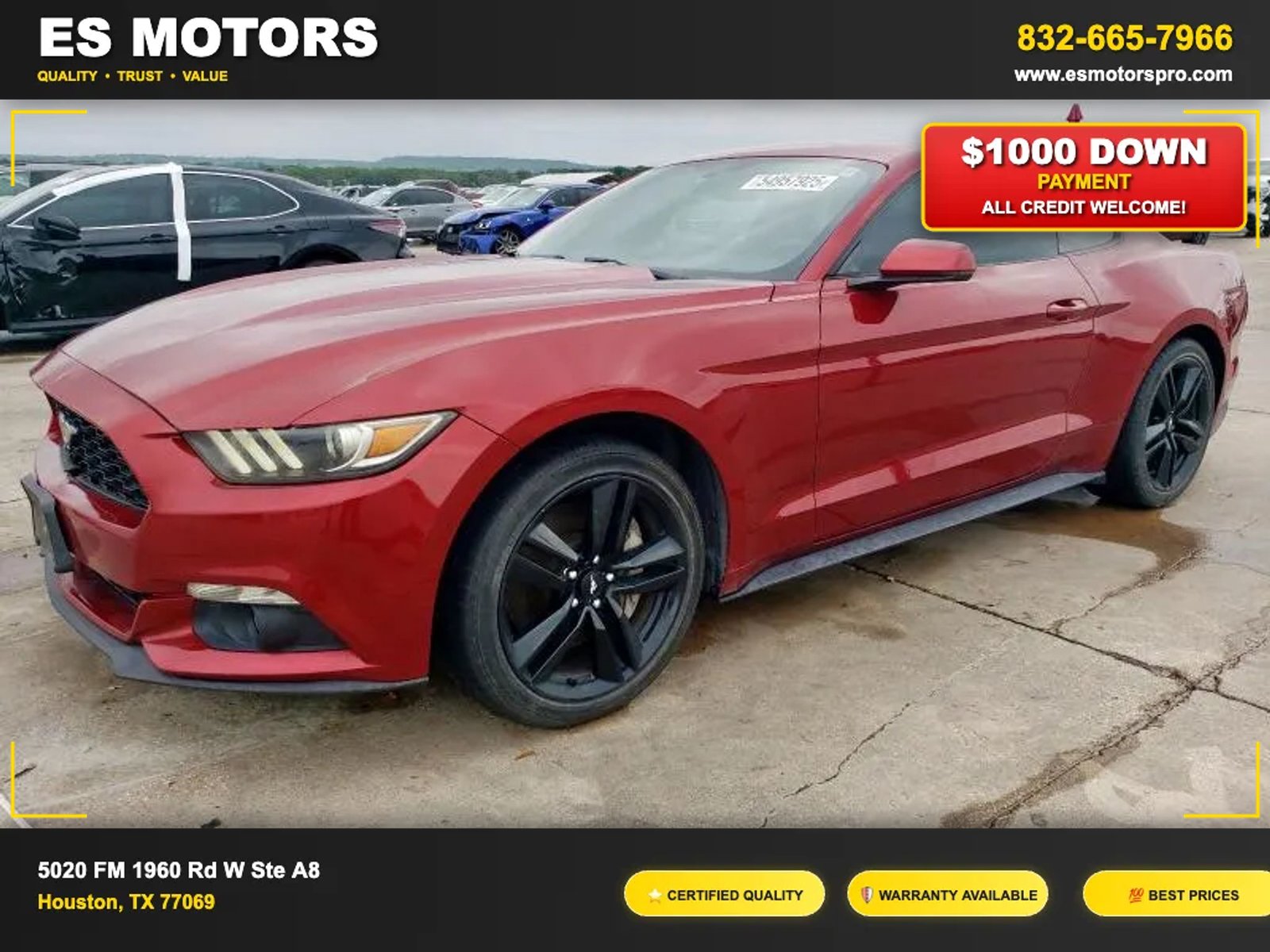2016 Ford Mustang EcoBoost Premium Coupe 2D