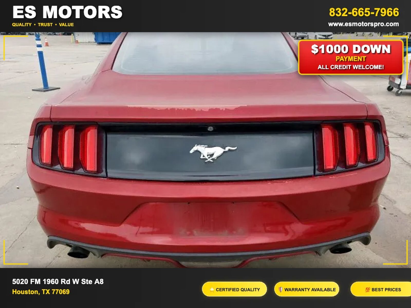 2016 Ford Mustang EcoBoost Premium Coupe 2D