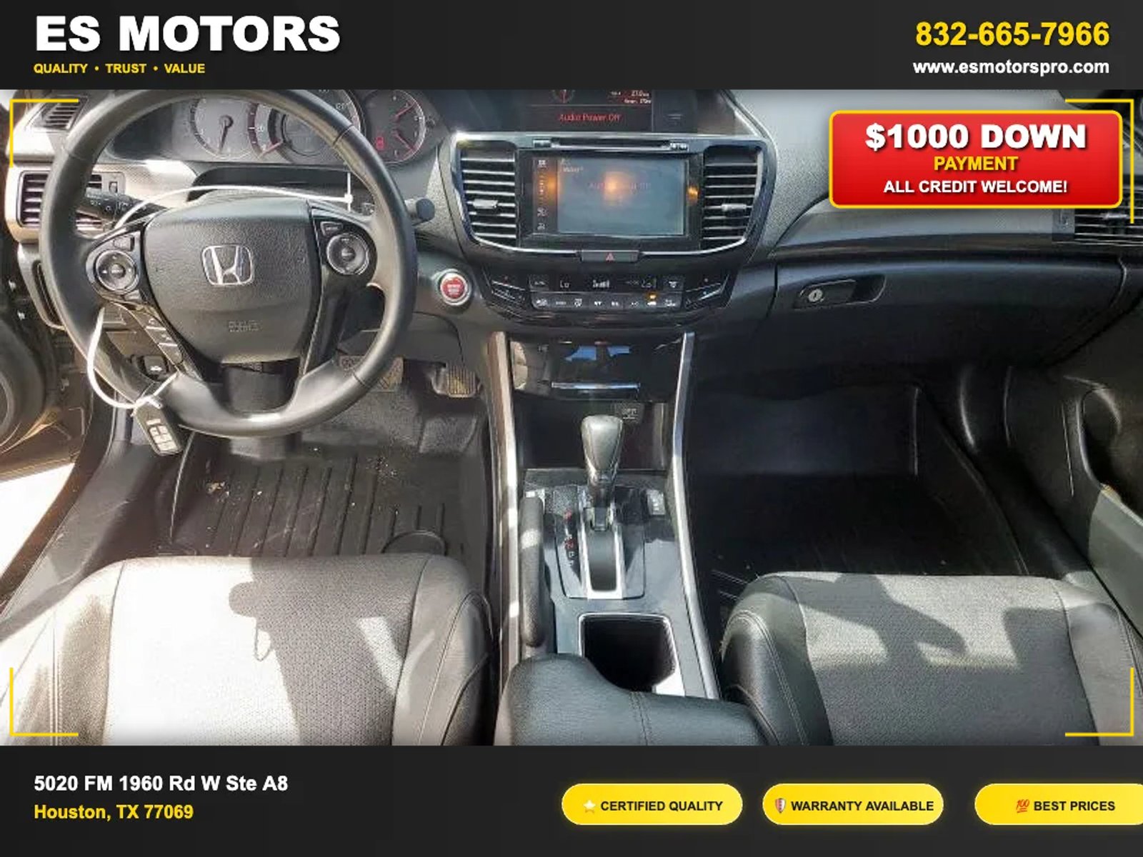 2016 Honda Accord EX-L Coupe 2D full