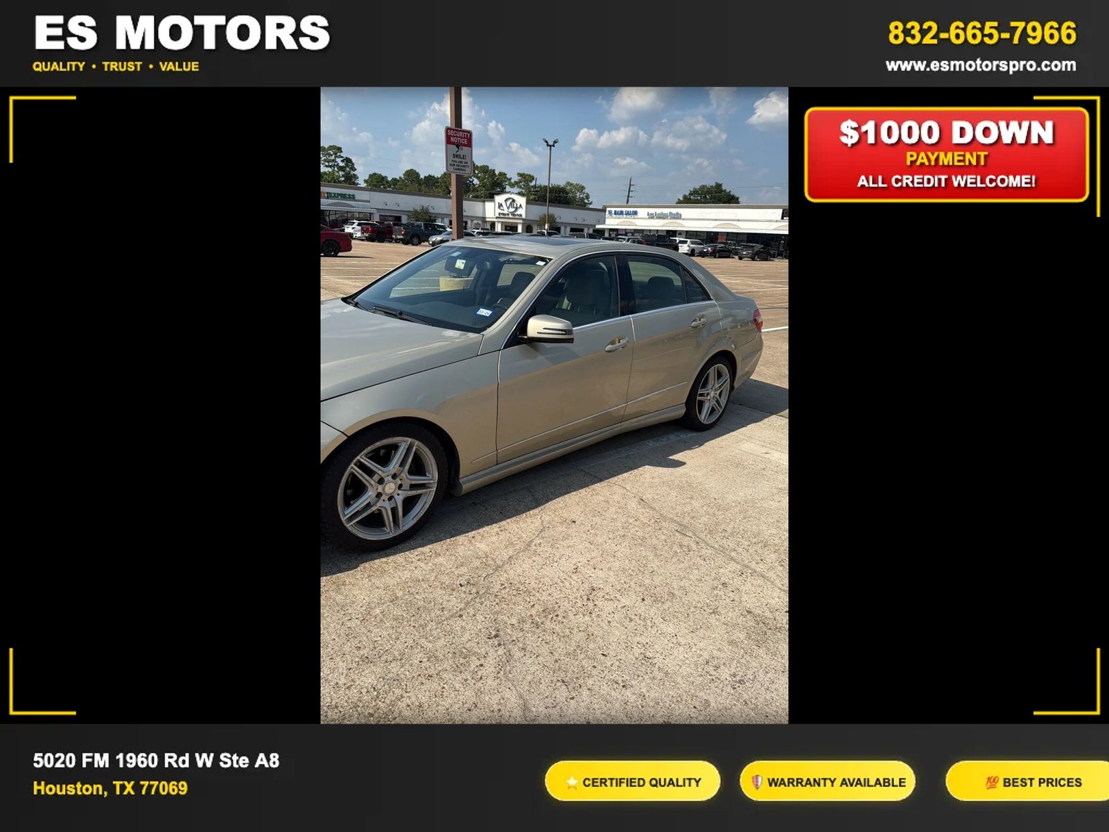 2011 Mercedes-Benz E-Class E 350 Sedan 4D
