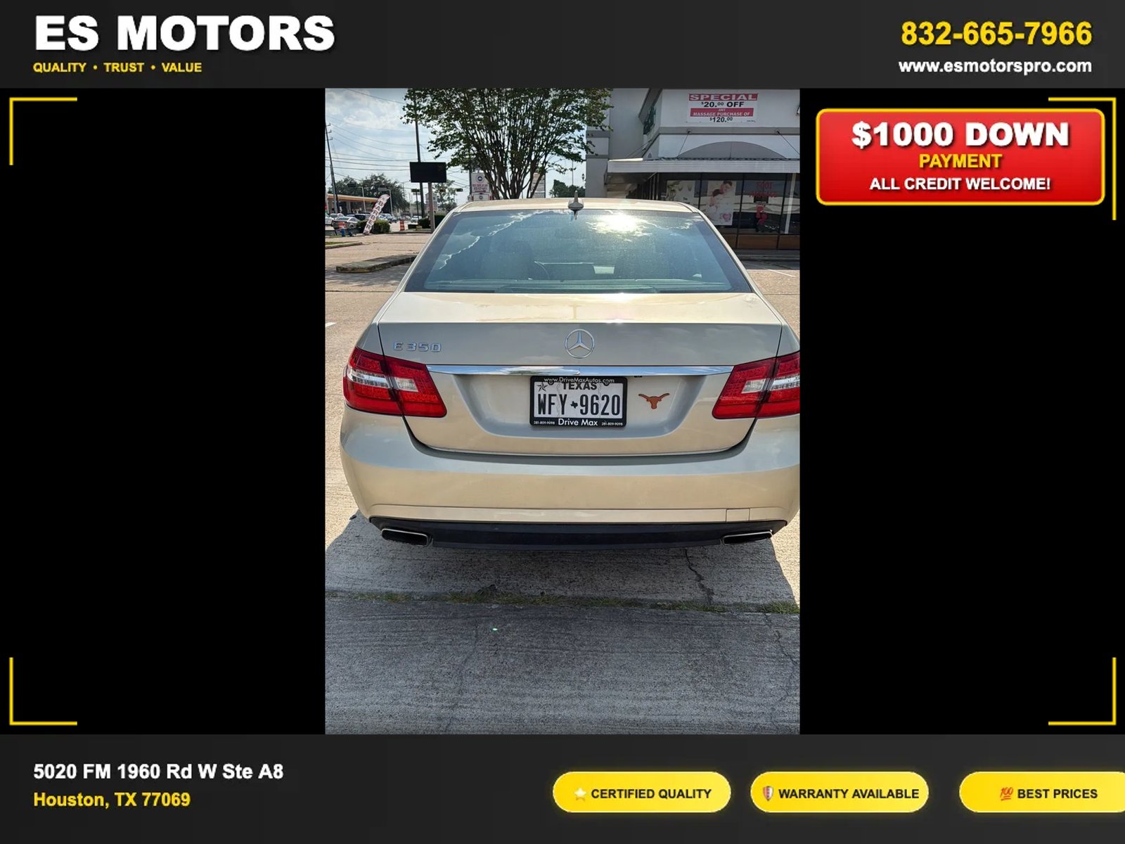 2011 Mercedes-Benz E-Class E 350 Sedan 4D