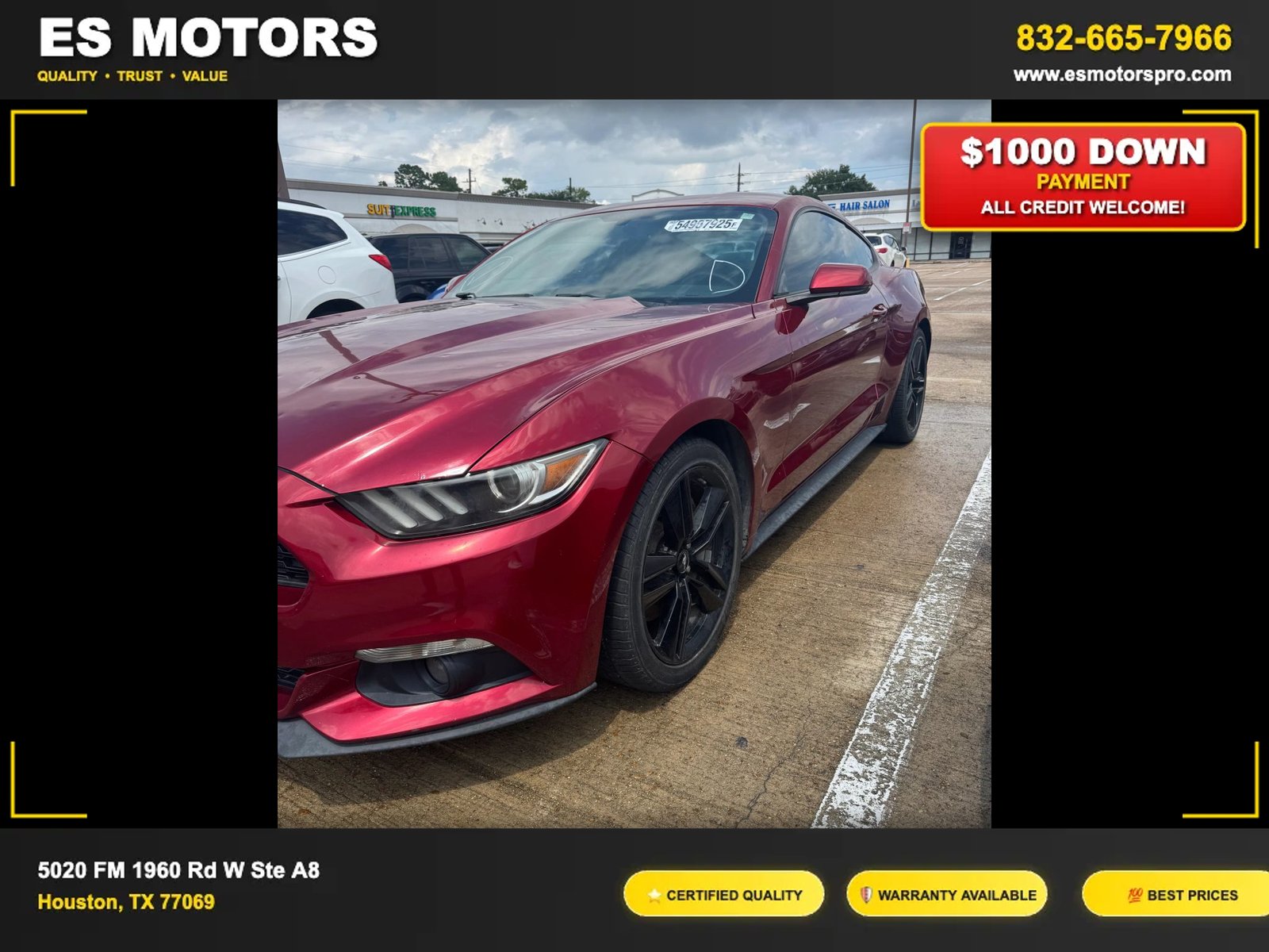 2016 Ford Mustang EcoBoost Premium Coupe 2D full
