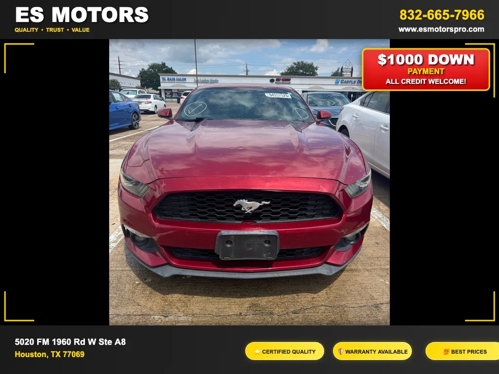 2016 Ford Mustang EcoBoost Premium Coupe 2D full