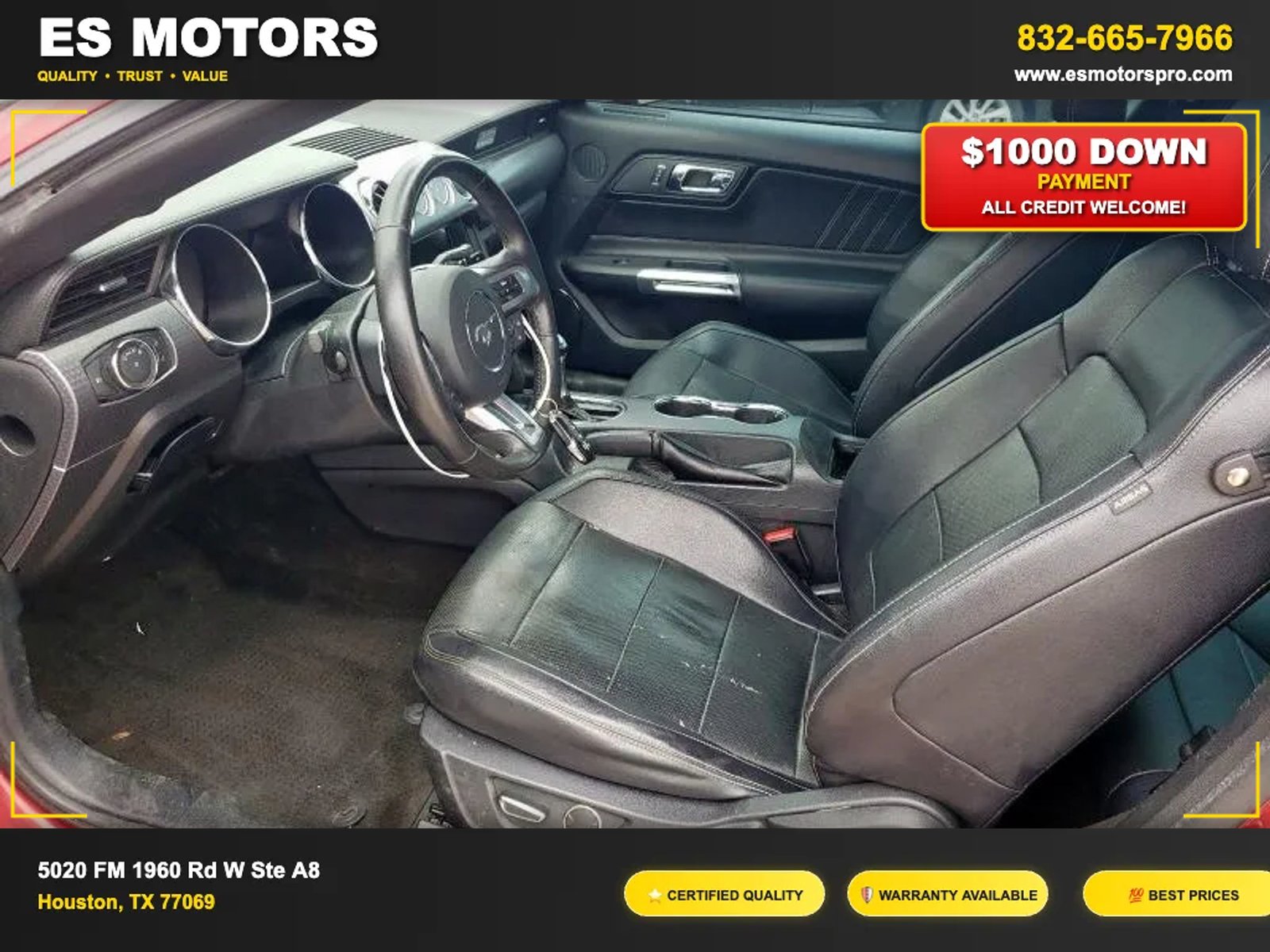 2016 Ford Mustang EcoBoost Premium Coupe 2D