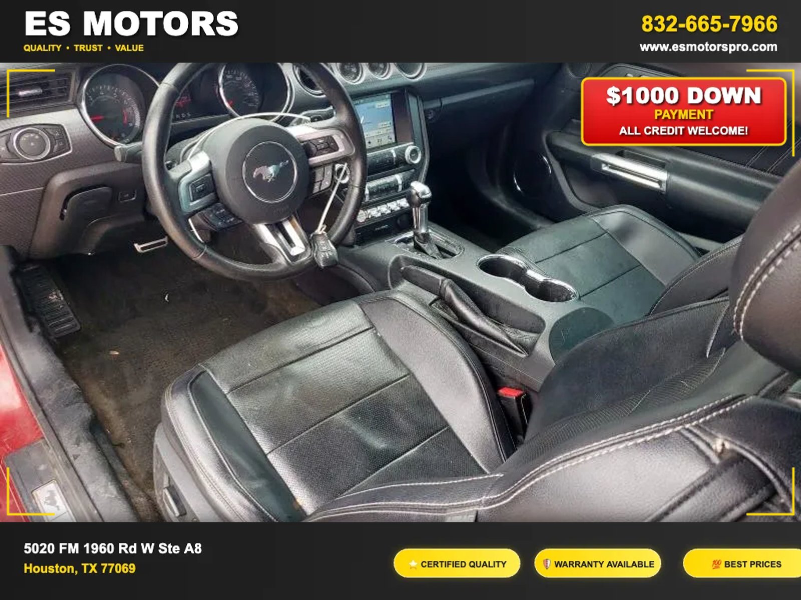 2016 Ford Mustang EcoBoost Premium Coupe 2D