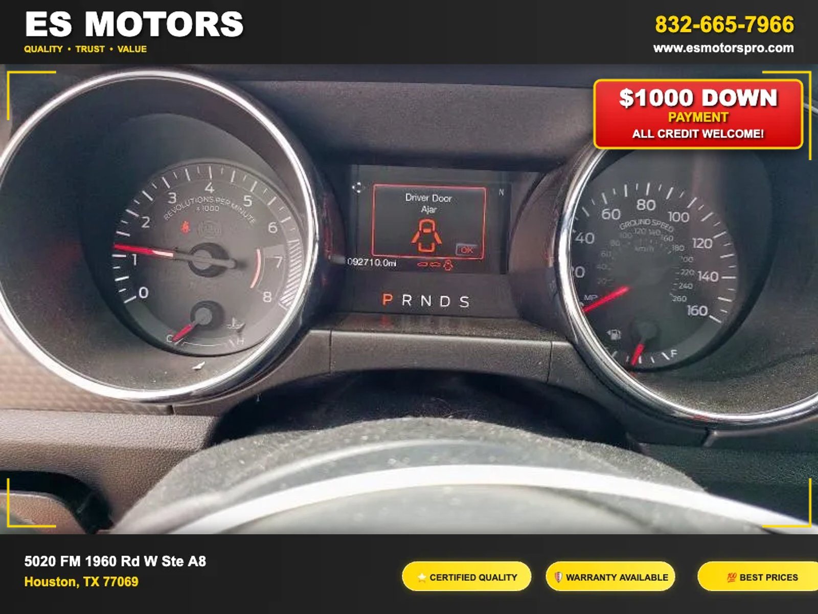 
2016 Ford Mustang EcoBoost Premium Coupe 2D full									