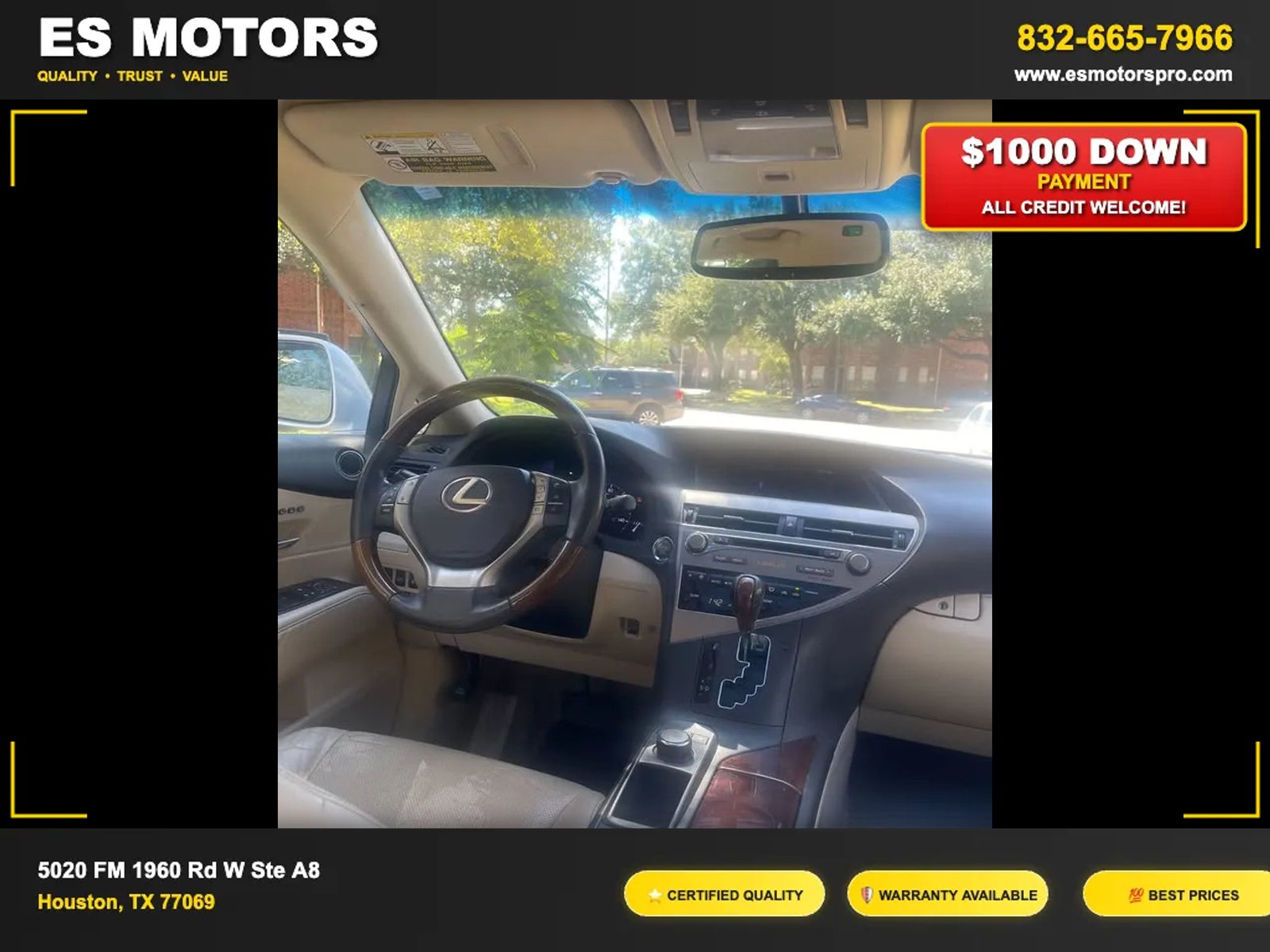 
2013 Lexus RX RX 350 Sport Utility 4D full									