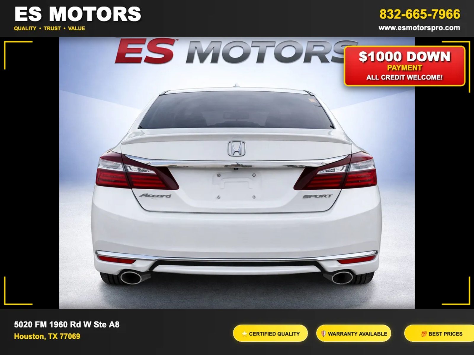 2017 Honda Accord Sport Sedan 4D