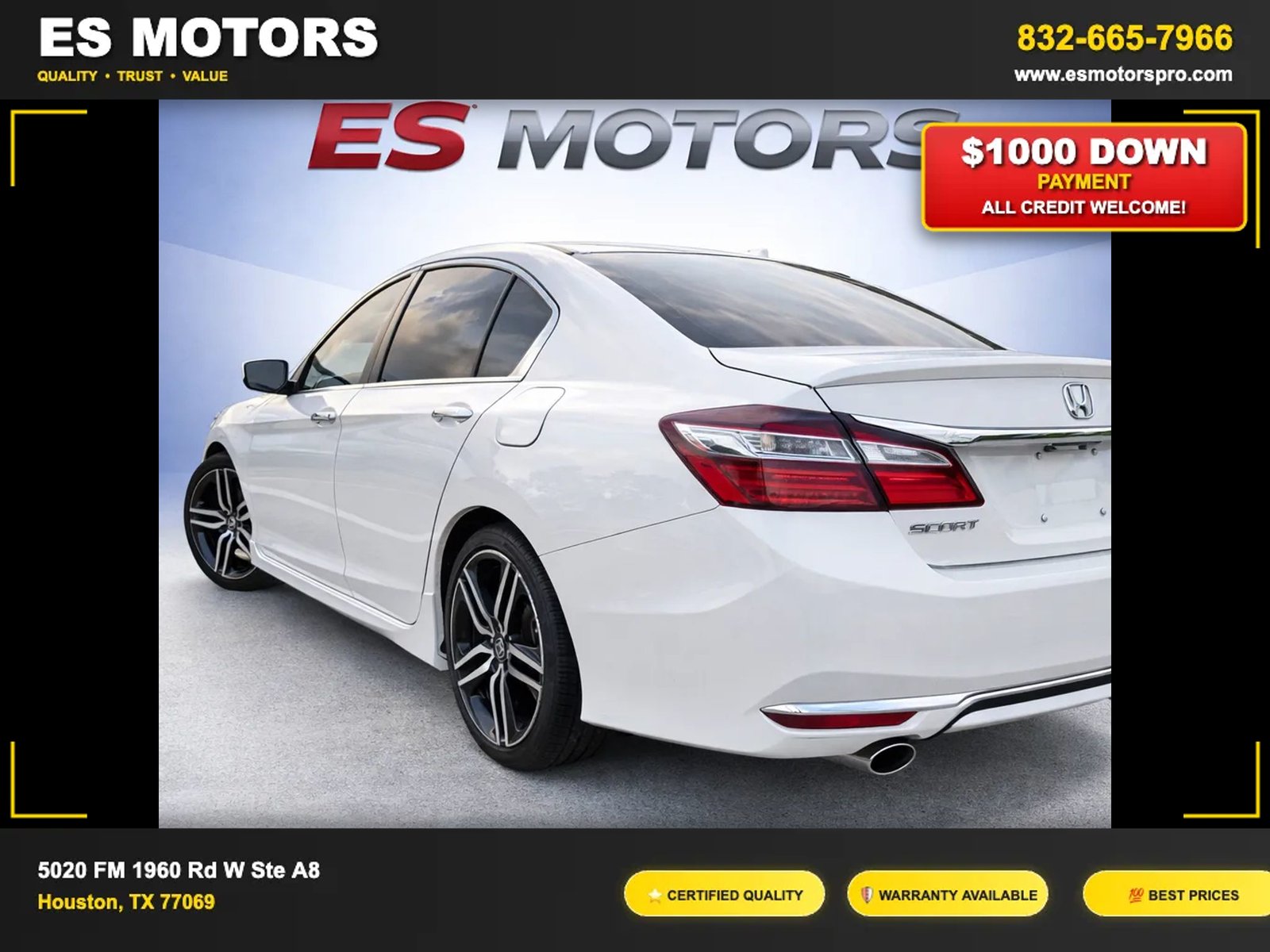 2017 Honda Accord Sport Sedan 4D