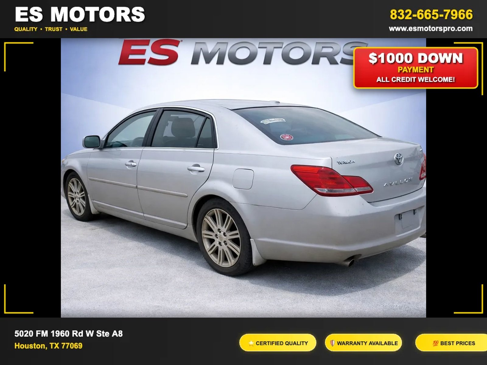 
2008 Toyota Avalon XL Sedan 4D full									
