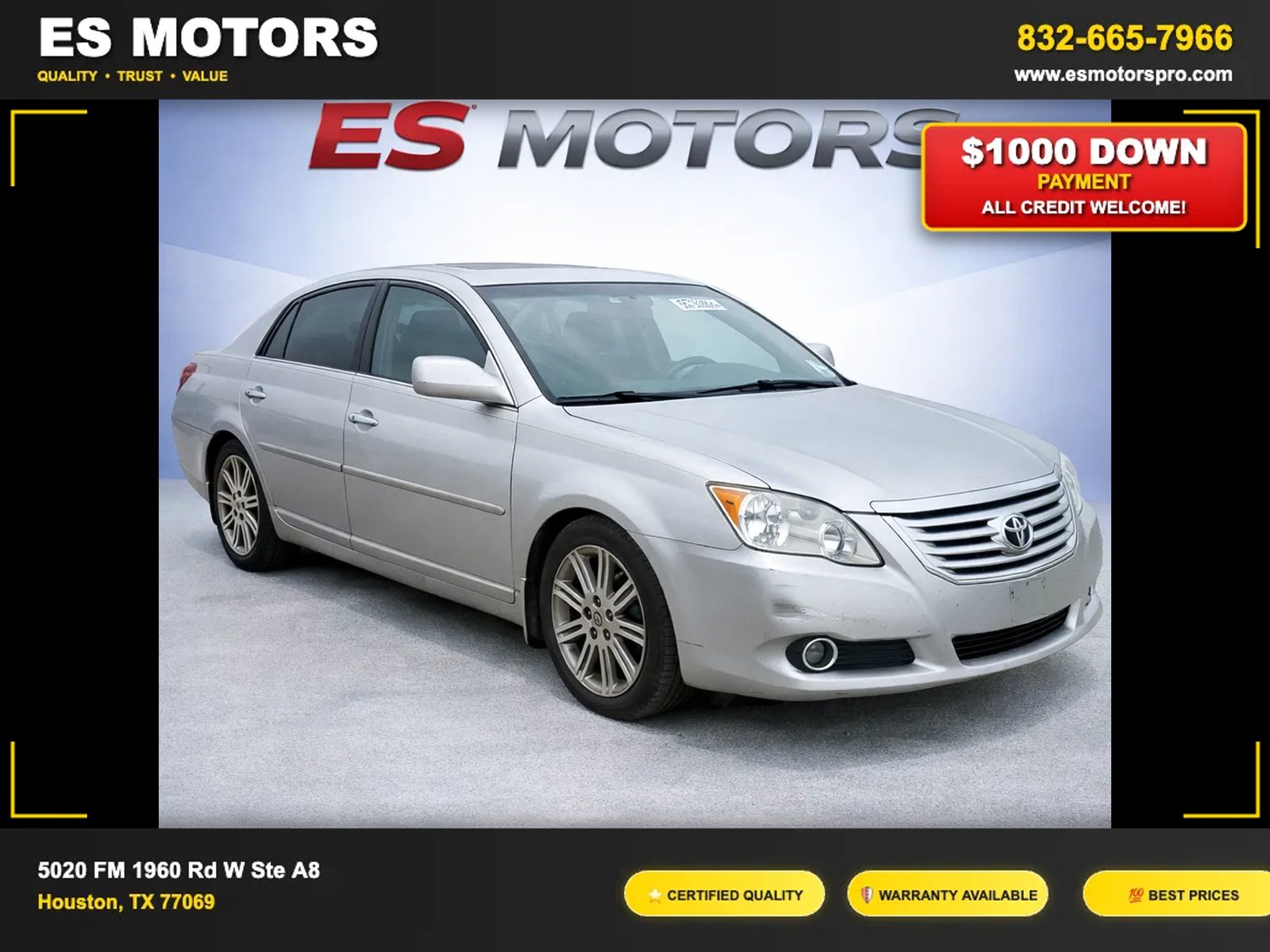 
2008 Toyota Avalon XL Sedan 4D full									