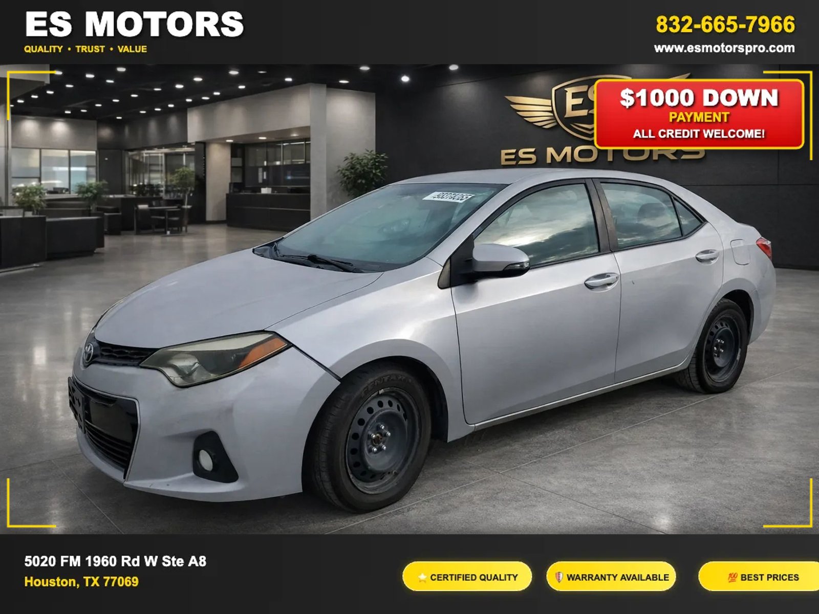 2014 Toyota Corolla S Sedan 4D