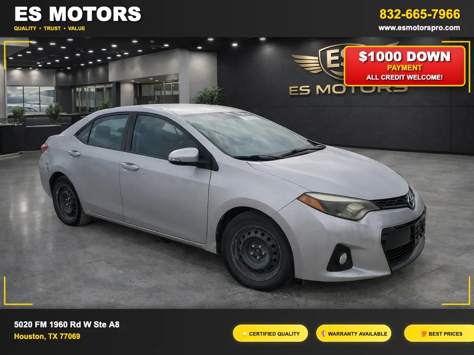 2014 Toyota Corolla S Sedan 4D
