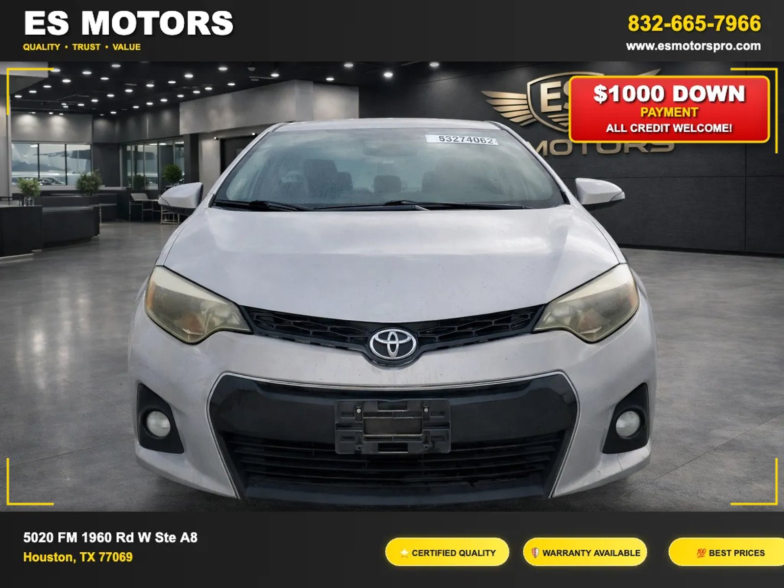 2014 Toyota Corolla S Sedan 4D