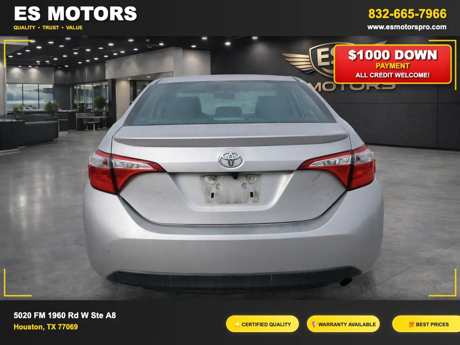 2014 Toyota Corolla S Sedan 4D