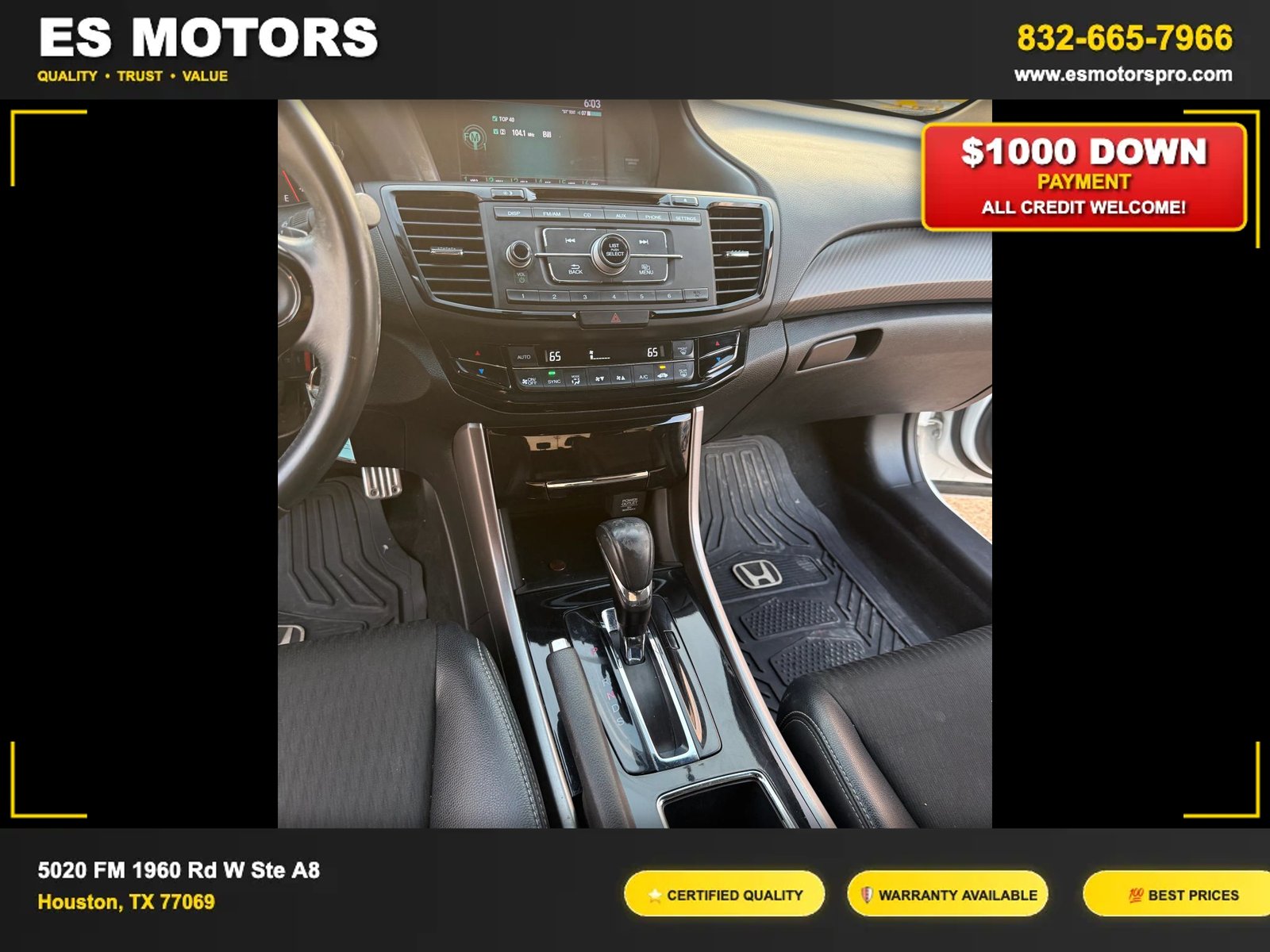 
2017 Honda Accord Sport Sedan 4D full									